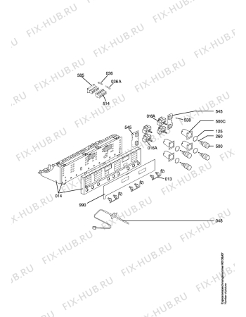 Взрыв-схема плиты (духовки) Aeg CE8140-1-M   SKAND. - Схема узла Functional parts 267